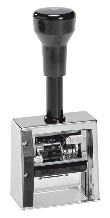 Reiner DN 53a  5 karakteres sorszámozó + dátum + szöveg