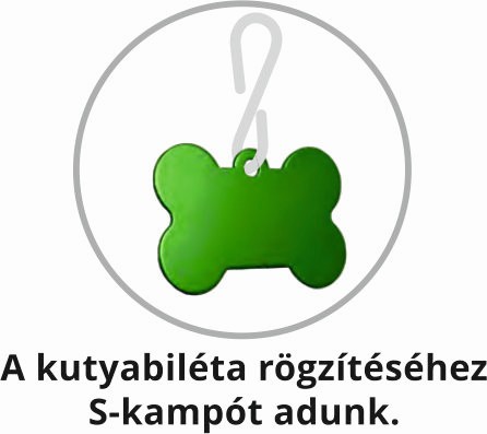 Kutya - macska biléta - csont új